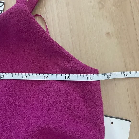 *NWT Dress The Population Alondra Blouson Tank Pencil Skirt Midi Dress Pink S - Picture 7 of 9